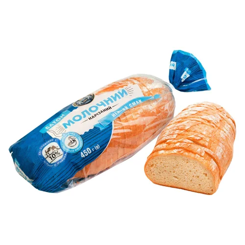 Батон Кулиничі Молочний нарізаний 450г