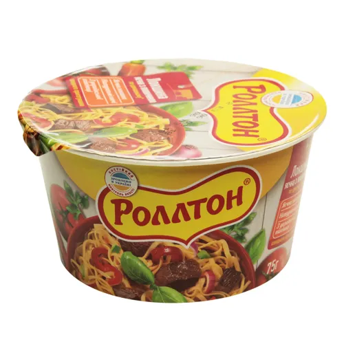 Локшина швидкого приготування яєчна з яловичиною по-домашньому Rollton 75г