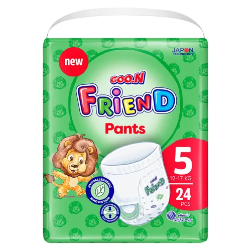 Підгузки-трусики Goo.N Friend 5 12-17кг 24шт