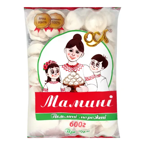 Пельмені Мамині Преміум Оса м/у 600г