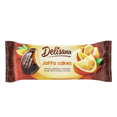 Печиво Delisana Апельсин в чорному шоколаді 135г
