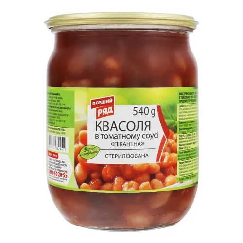 Квасоля Перший Ряд в томатному соусі СКО 540г.