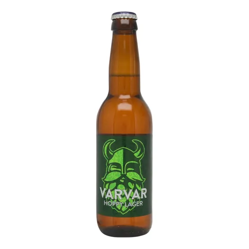 Пиво 0.33л 5.6% світле нефільтроване непастеризоване Hoppy Lager Varvar