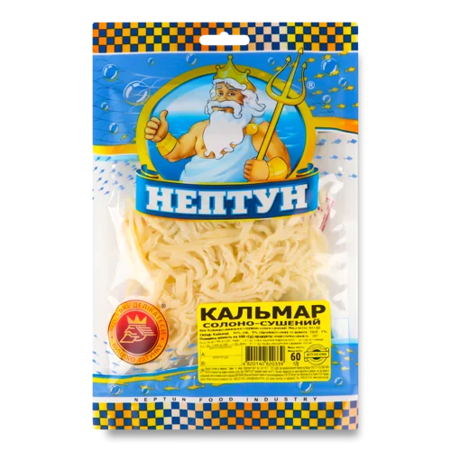 Солено-Сушений Кальмар Нептун, м/у 60г