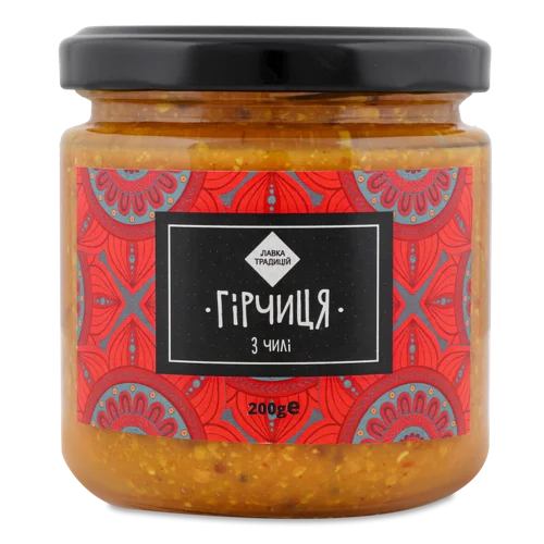 Гірчиця З Чилі, Вищого Ґатунку, С/Б 200г