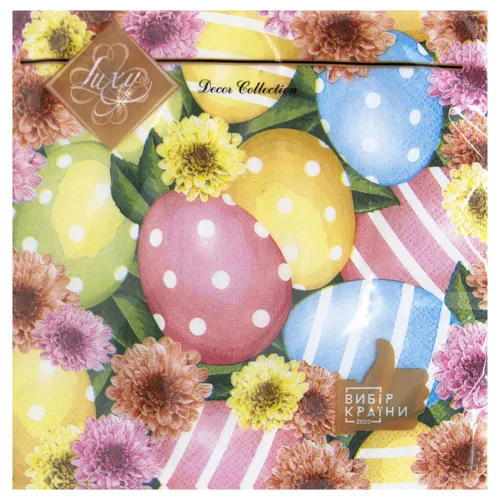 Серветки La Fleur Пасхальний натюрморт 2-шарові 33*33см 16шт