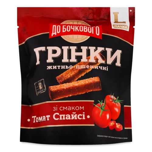 Грінки Житньо-Пшеничні Томат Спайсі, д/п 120г