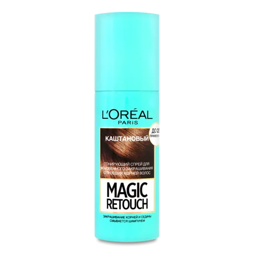 Тонуючий Спрей Каштановий Magic Retouch, Лореаль, 75 мл