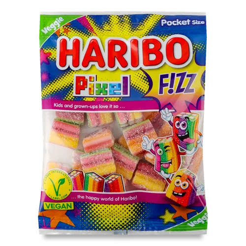 Цукерки Желейні Pixel Haribo, В/ґ, 80г