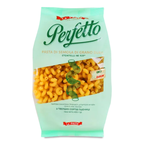 Макаронні Вироби Трубчасті Стортеллі №929 La' Pasta Per Primi Perfetto, в/ґ, к/у, 400г