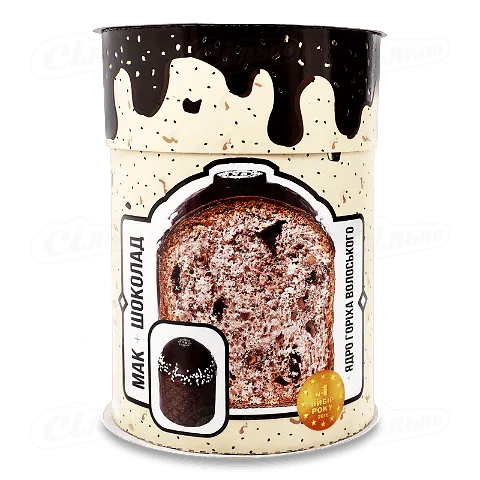 Кекс Київхліб Пасхальний маково-шоколадний коробка, 350г