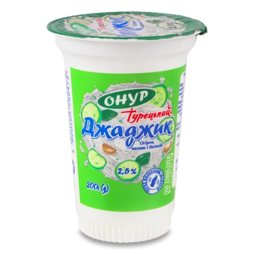 Напій Кисломолочний Вищого Ґатунку 2.5% Джаджик Турецький, 200г