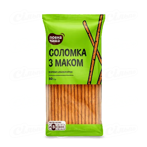 Соломка «Повна Чаша» з маком, 80г