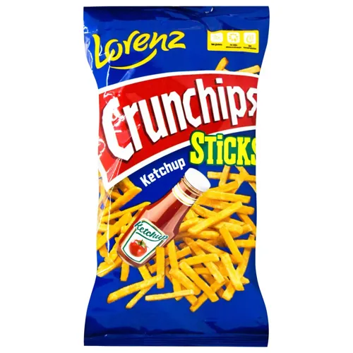 Соломка картопляна Lorenz Crunchips зі смаком кетчупу 70г