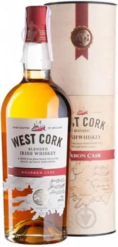 Віскі West Cork Bourbon Cask тубус, 0,7л