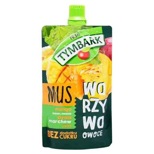 Мус Tymbark Манго ананас яблуко банан морква гарбуз 100г