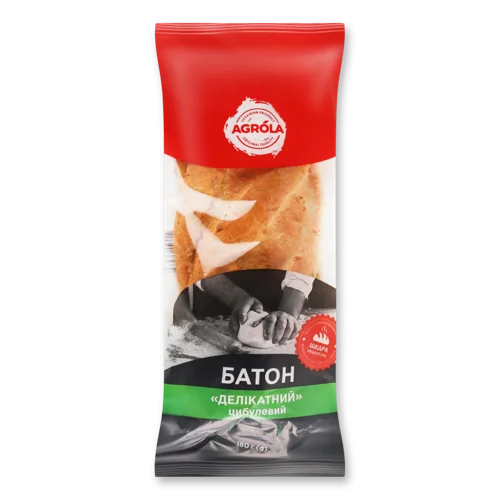 Батон Цибулевий Делікатний Вищого Ґатунку, м/у 180г