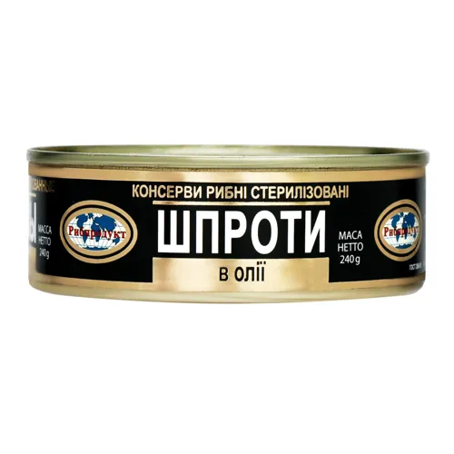 Шпроти в олії Рибпродукт 240г