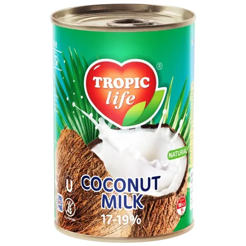 Молоко Tropic life кокосове 17-19% 425мл