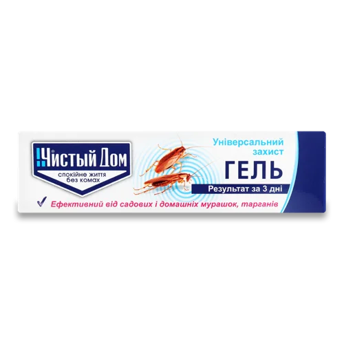 Гель Від Тарганів Та Мурах Універсальний Чистий Дом 35г, в/ґ