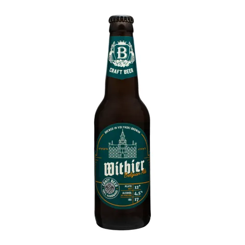 Пиво 0.35л 4.5% світле пшеничне нефільтроване Волинський Бровар Witbier пл