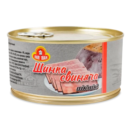 Шинка Свиняча Варено-Копчена Пікнік Пан Іван, з/б, 325г