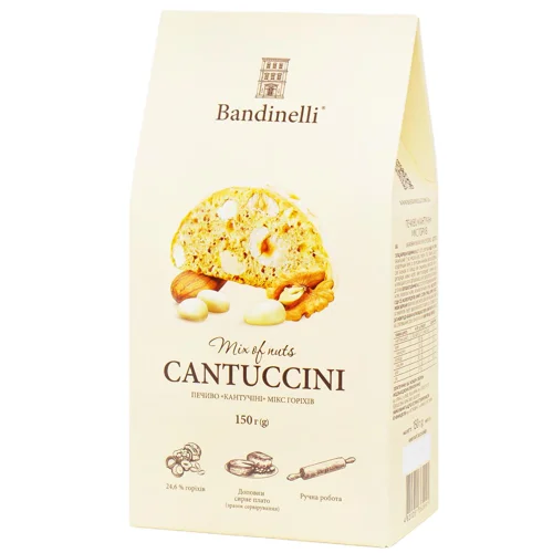 Печиво Bandinelli Cantuccini мікс горіхів 150г