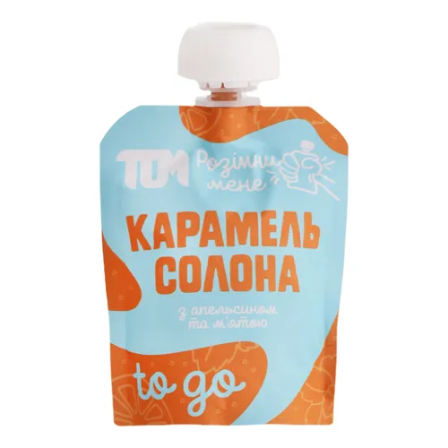Карамель солона з апельсином та м'ятою Том д/п 64г