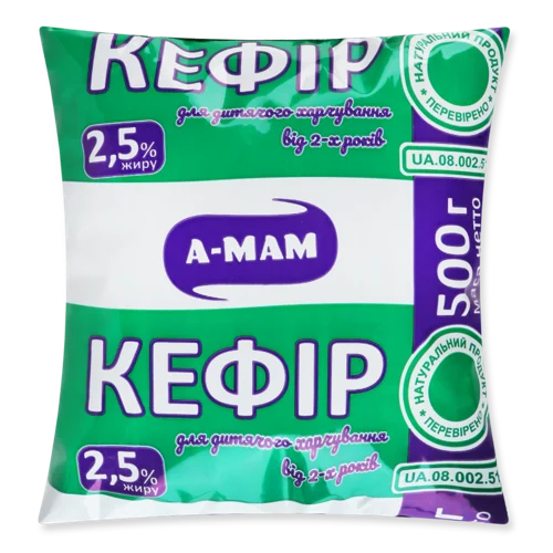 Кефір Пастеризований 2.5% А-Мам м/у, 500г