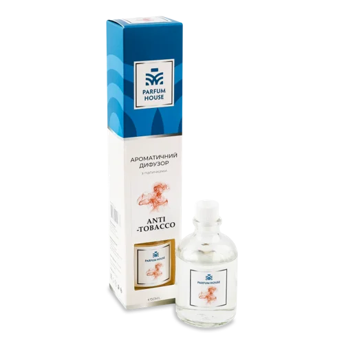 Ароматичний Дифузор з Паличками, 50мл, Anti-tobacco Parfum House, 1шт