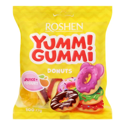 Цукерки желейні Donuts Yummi Gummi Roshen м/у 100г