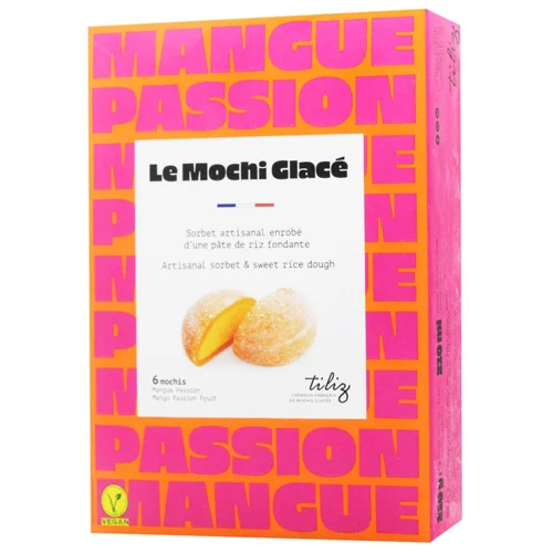 Морозиво Tiliz Mochi зі смаком манго та маракуї 210г