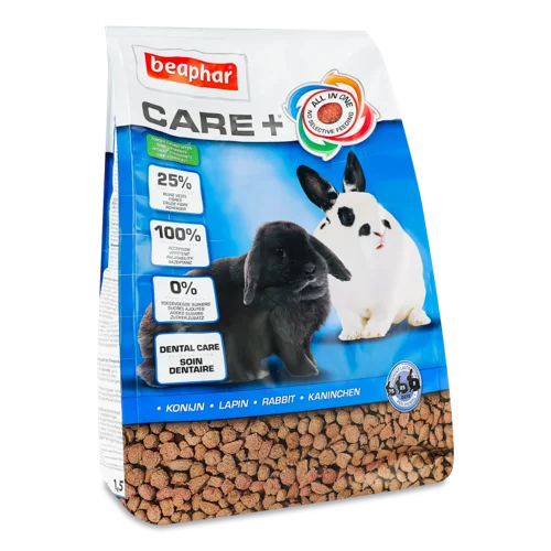 Корм Для Кроликів Повноцінний Care+ Beaphar, В/ґ, 1.5кг