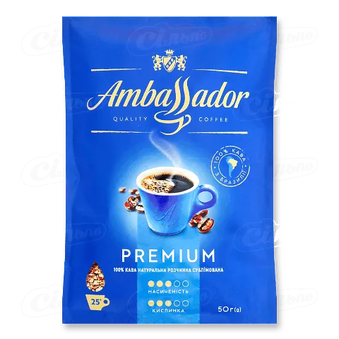 Кава розчинна «Ambassador Premium», 50г