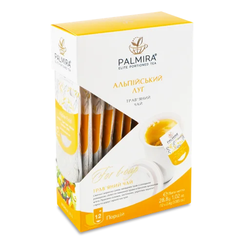 Чай Трав'яний Альпійський Луг Palmira, к/у 12х2.4г