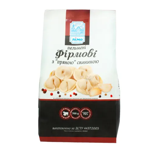 Пельмені з пряною свининою Фірмові Лімо м/у 700г