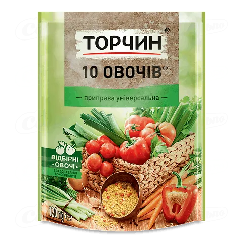 Приправа ТОРЧИН® 10 овочів універсальна 120г