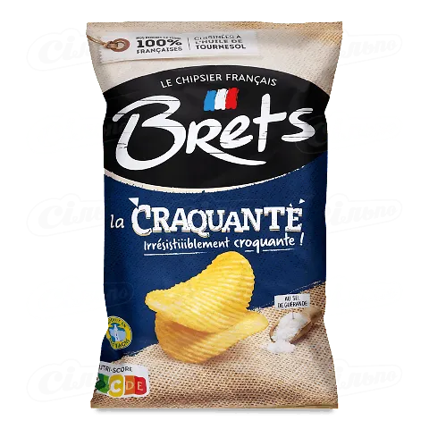 Чіпси Bret's картопляні хвилясті з сіллю, 125г