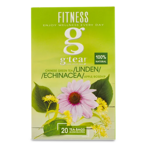 Суміш g`tea! Fitness Травно-Ягідна З Зеленим Чаєм, 20*2г