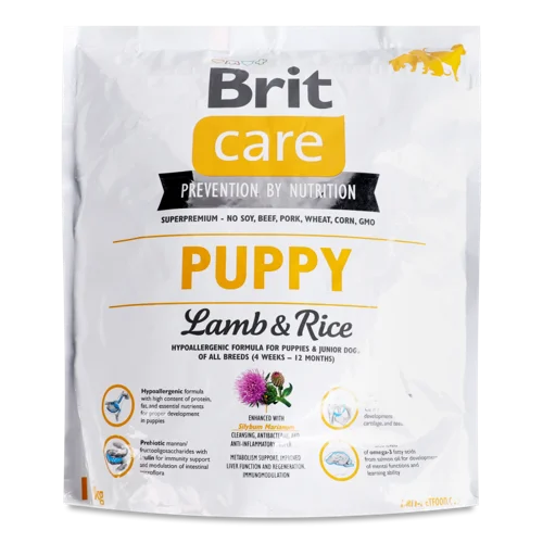 Корм сухий для всіх порід собак Lamb&Rice Puppy Care Brit, д/п, 1 кг