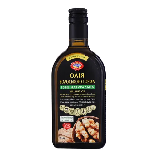 Олія грецького горіха нерафінована недезодорована холодного віджиму Golden Kings