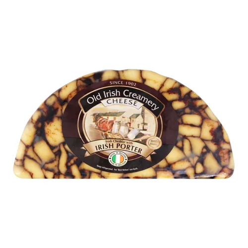 Сир 55.95% з ірландським Портером Чеддер Old Irish Creamery кг