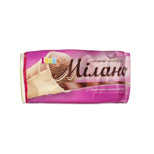 Морожене "Милано" з ароматом какао вафельної стружки 60г