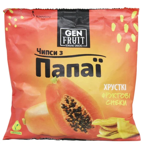 Чипси Gen Fruit з папаї 40г