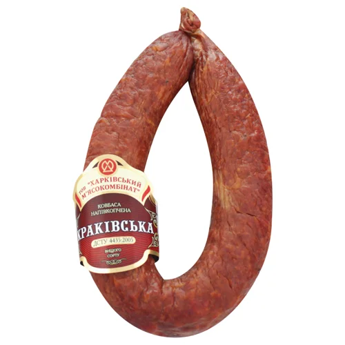 Ковбаса Напівкопчена Краківська Харківський МК, кг