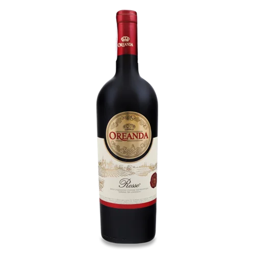 Вино Полусолодке Червоне В/ґ Rosso Oreanda, 0.75л, 9-13%