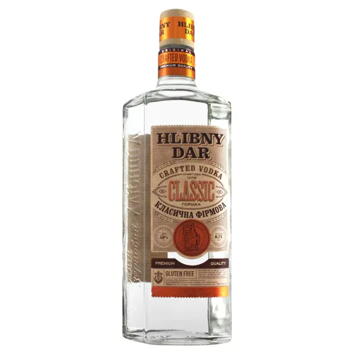Водка 0.7л 40% Класична фірмова Хлібний Дар бут