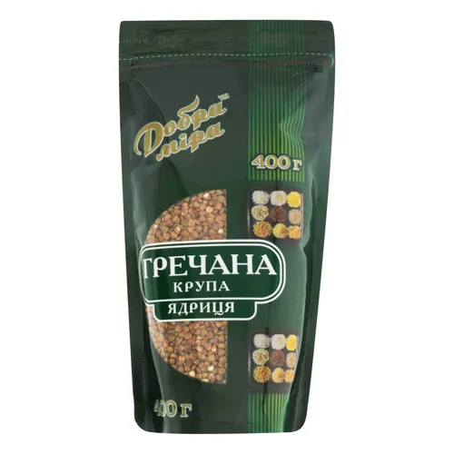 Крупа гречана ядриця Добра міра д/п 400г