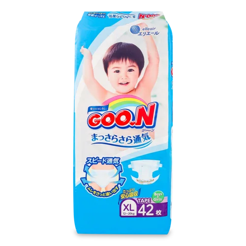 Дитячі Підгузки Гігієнічні Goo.N, 12-20 кг, 42 шт, в/ґ