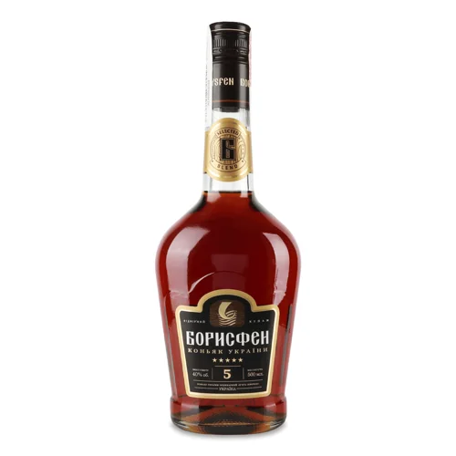 Коньяк Борисфен 5 зірок,0,5л
